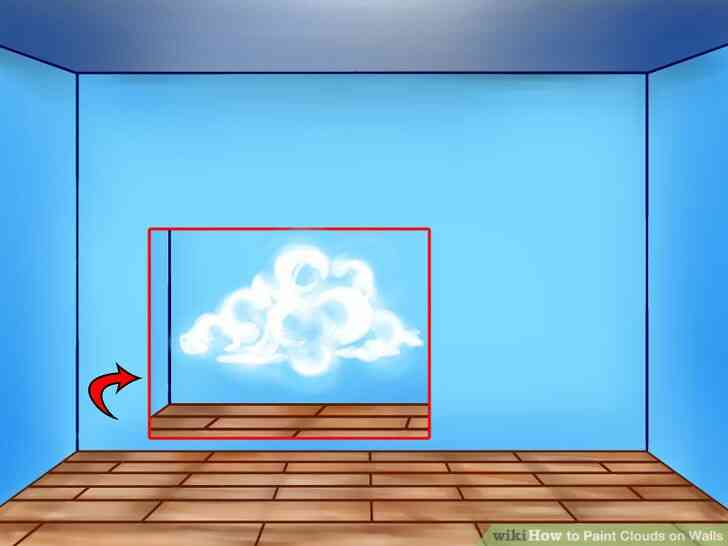 Image intitulée Peinture Nuages sur les Murs à l